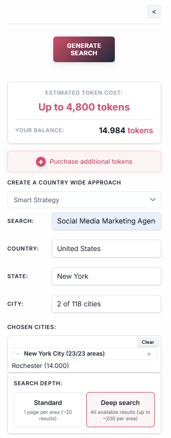 Google Maps search input